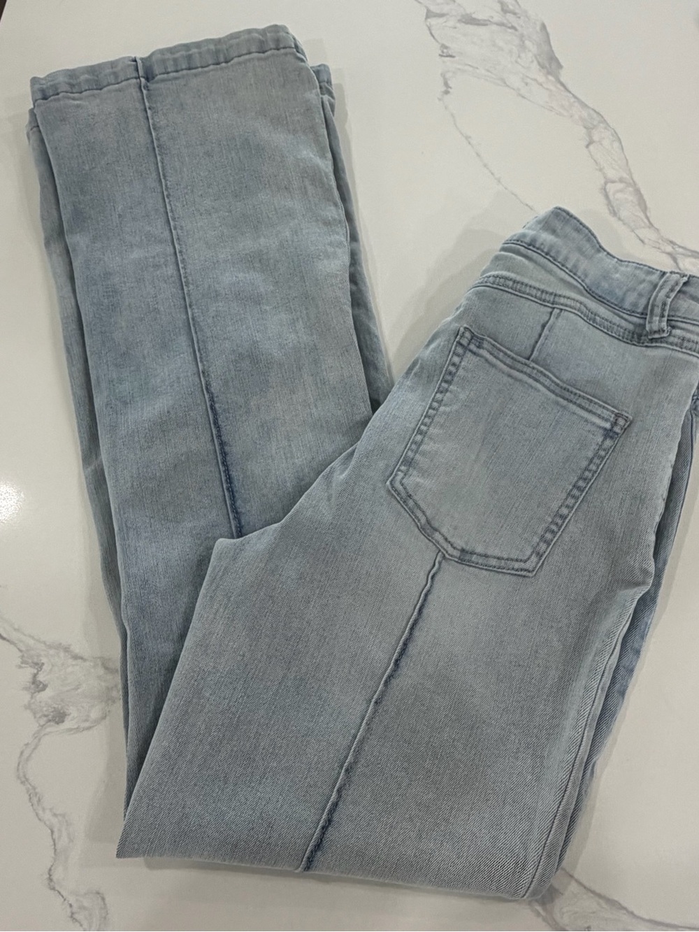 Rewash Vintage Reunion Super High Rise Flare Jeans Light Wash Size 5 / 27